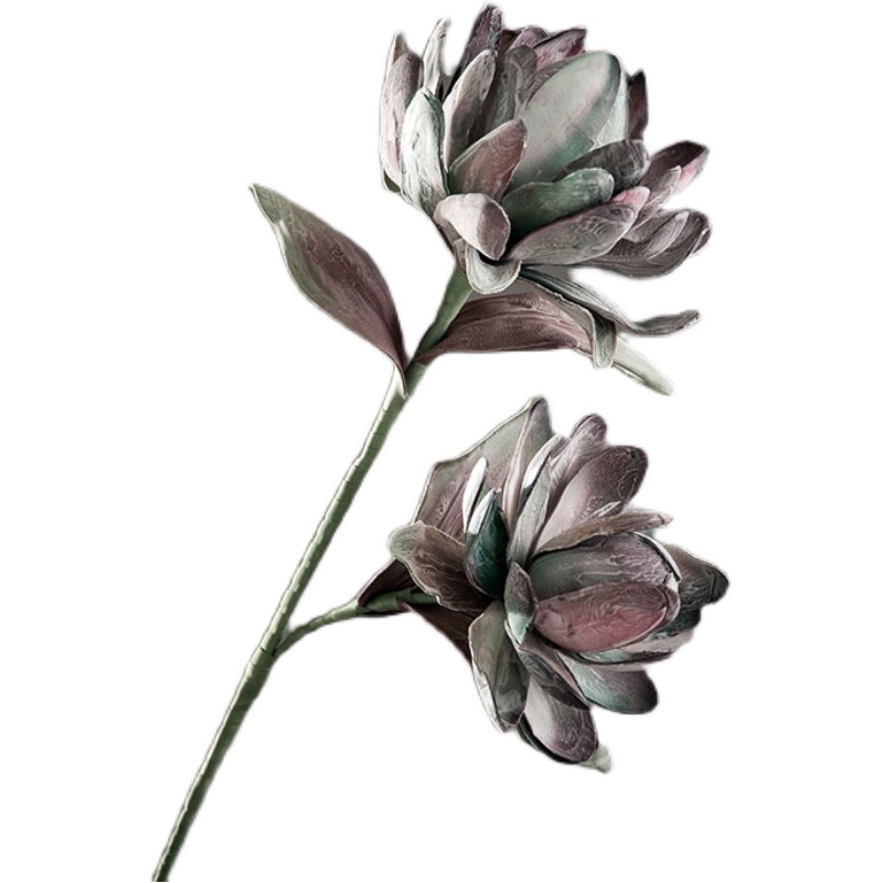 家居大丽花欧式EVA仿真花客厅摆件插花花束装饰花卉 酒店样板间