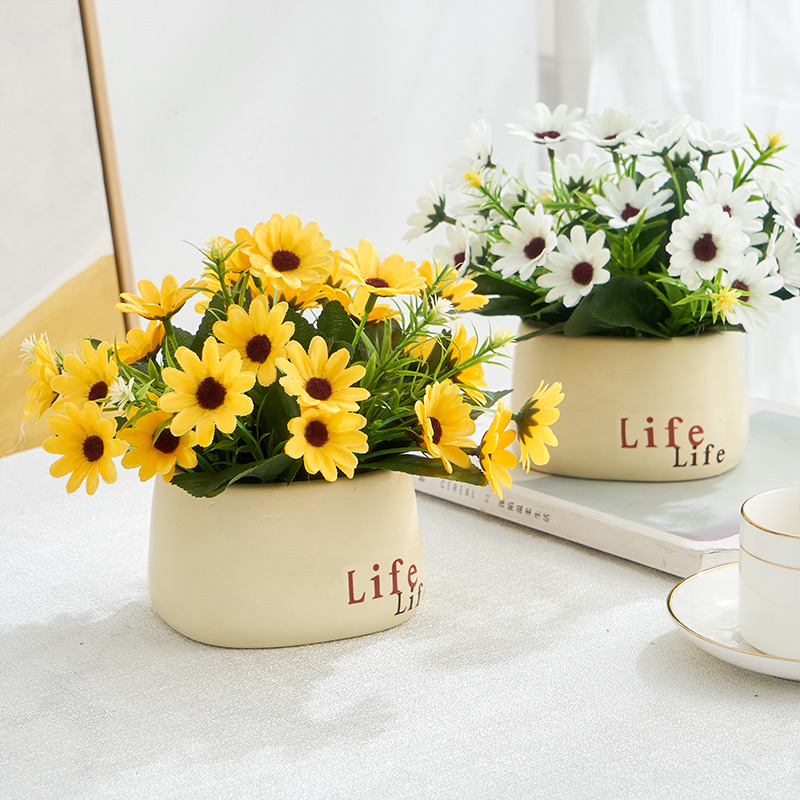 向日葵假花仿真花摆设绿植仿真摆件家居客厅餐桌装饰拍摄道具盆栽