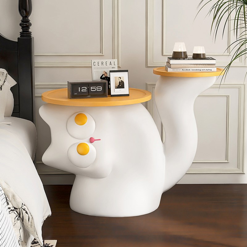 可爱大型落地客厅电视柜沙发边家居装饰创意乔迁新居复古茶几