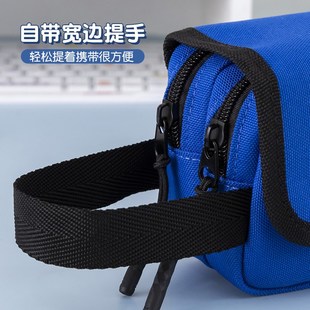 加长款大容量笔袋带深色耐脏帆布质男孩小学生儿童女生通用三层文