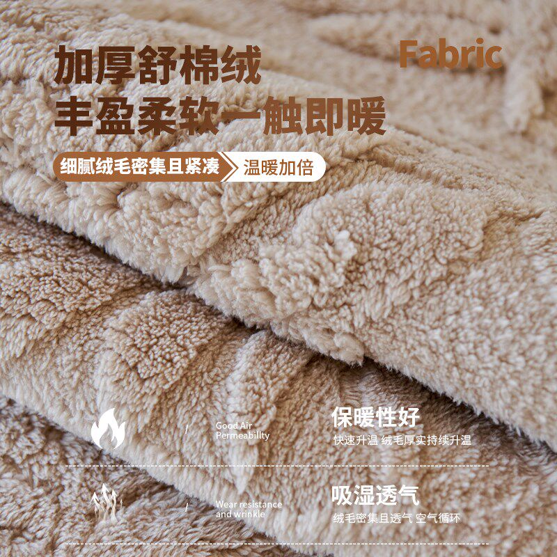撸猫感沙发垫季通用沙发罩毛绒加厚坐垫子冬季防滑盖布巾