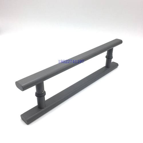 淋浴房拉手浴室玻璃门移门H型面把手亮光哑黑5孔距对抽