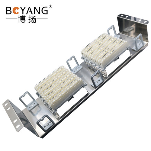 博扬 DF电话配线架 对回路语音通信科隆架 9英寸机架式