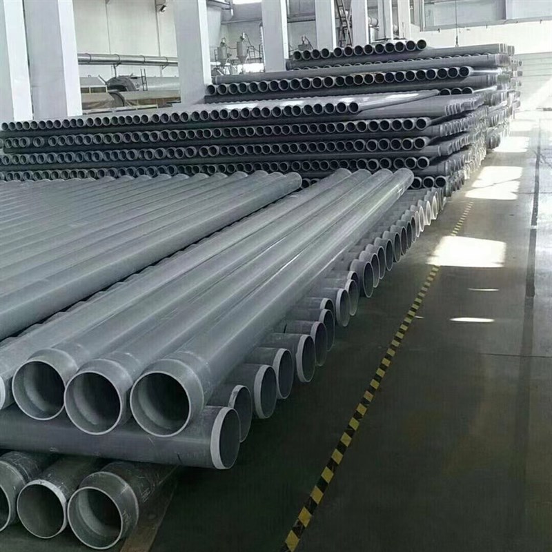 UPVC市政排水排污管PVC-U实壁管110  15 0无压埋地管直壁管