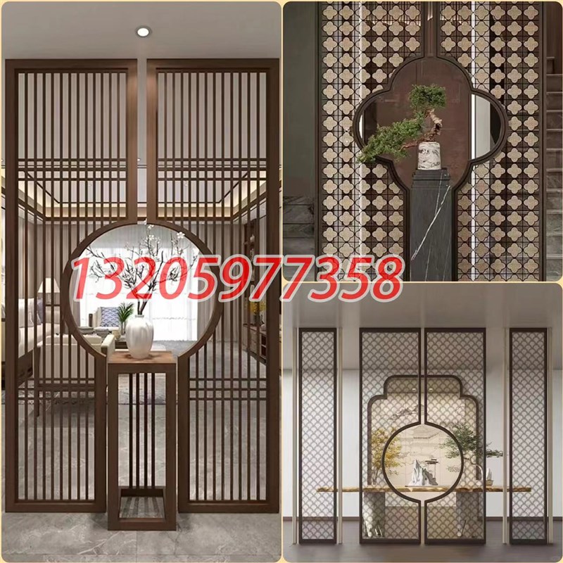 不锈钢造型镀铜做旧蚀刻酒柜壁龛装饰背景墙屏风隔断制品加工定制