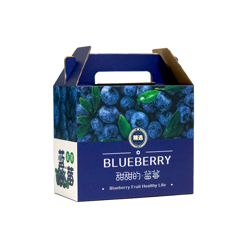 蓝莓礼盒包装盒1斤2斤装创意蓝莓礼品盒空盒水果包装纸箱