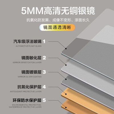 拱门型实木底座穿衣镜框全身镜子入户玄关落地试衣镜