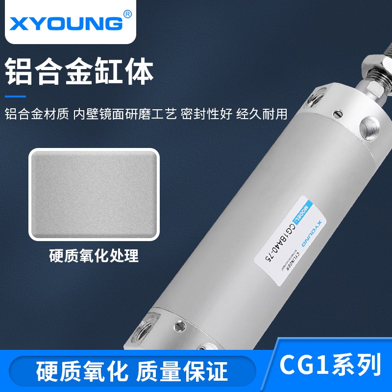 CG1BA63-50气缓冲迷你气缸CDG1BA63-75带磁轻型气缸CDG1BA63-100Z