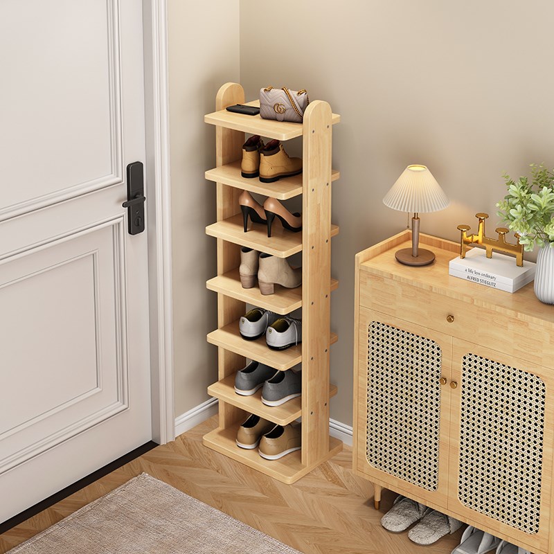 实木鞋架2025新款小户型省空间家用入户门口多层窄小置物收纳架子