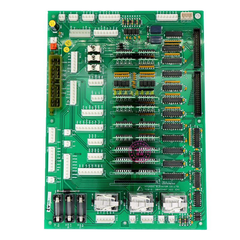 上海现代STVF5电梯主板TCB-3 204C2467 H22 (CH) 控制柜继电器板7