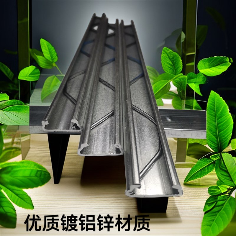 国标1.2mm镀铝锌大棚卡槽卡簧配件耐腐蚀抗氧化卡膜槽压条卡扣