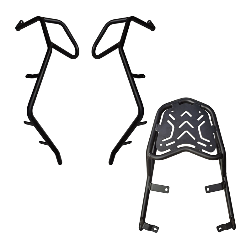 适用钱江QJ鸿1D保险杠前后护杠杠保护架尾架改装尾箱