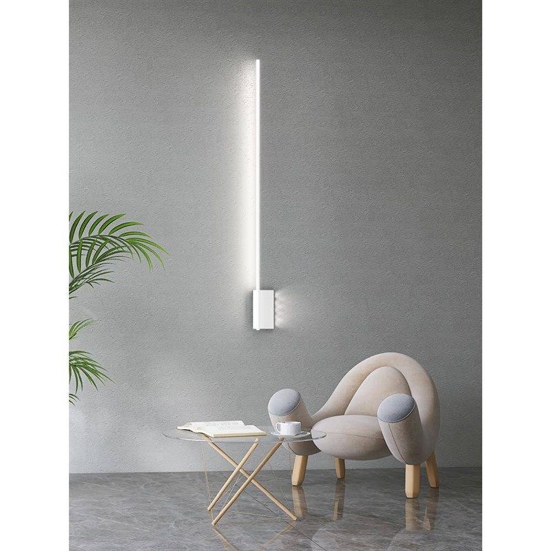 极简长条壁灯卧室床头灯过道客厅装饰格栅背景墙线条灯年新款