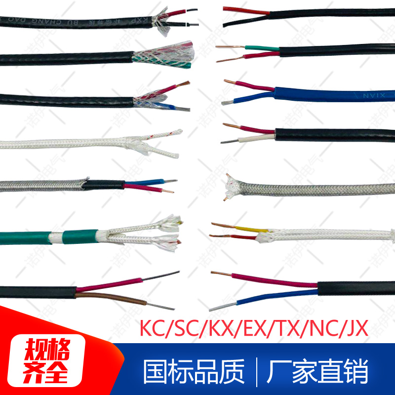 国标S型/B/R型热电偶补偿导线 铂铑热电偶线S测温线精密级SC2*1.0