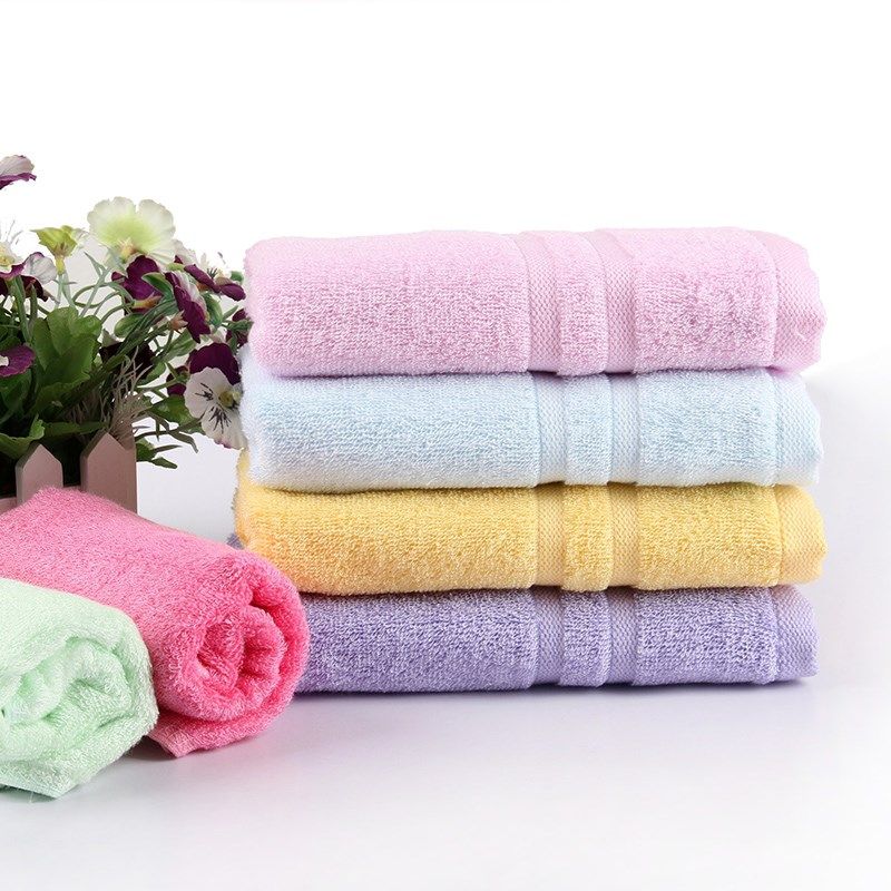 依米竹毛巾竹纤维洗脸巾儿童小长巾学生寝室柔软吸水5条装28*8