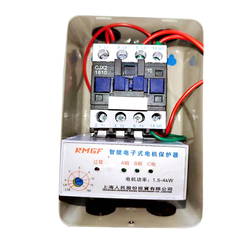 磁力开关启动器4KW三相380V水泵风机粉碎机起动器过载保护