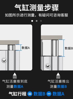 气动带导杆三轴三杆大推力气缸MGM2