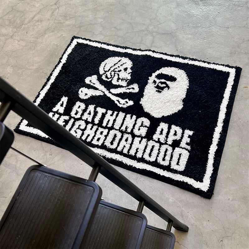 新款N  植绒客厅卧室地毯地垫柔软书房卡通洗 - 为奸狼狈商城出品