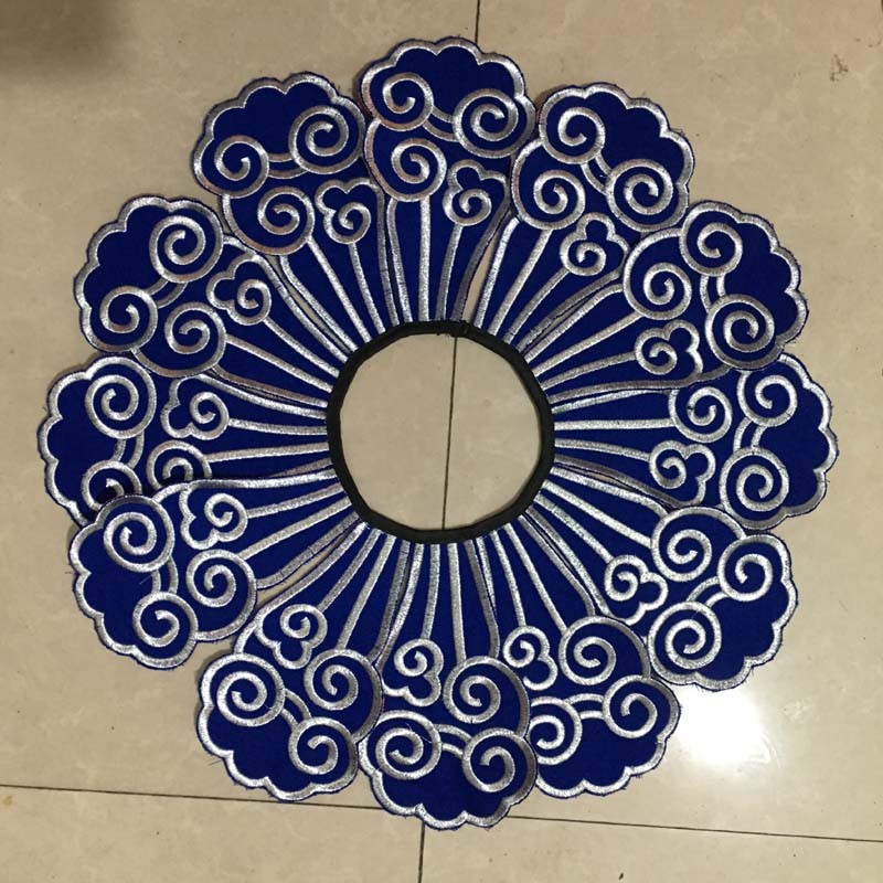 汉服云肩民族风图案刺绣绣片贵妃披风云肩刺绣绣布