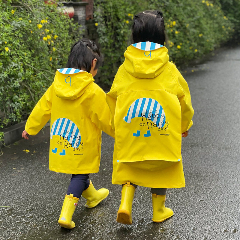 儿童雨衣幼儿园宝宝小孩学生男童女童小童雨披雨具带书包位
