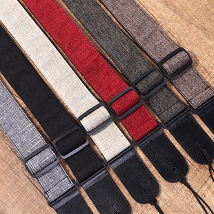 棉麻民谣木吉他背带 个性加宽吉他肩带电吉他背带男女吉他带