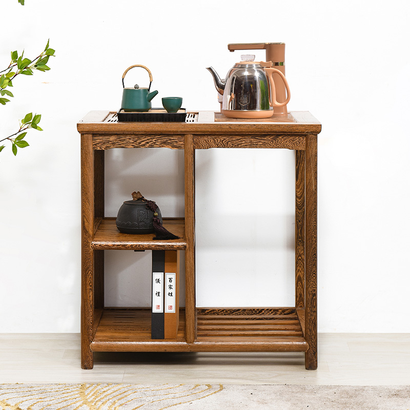 红木家具鸡翅木小茶几带电磁炉仿古小茶桌台中式古典实木边几角几