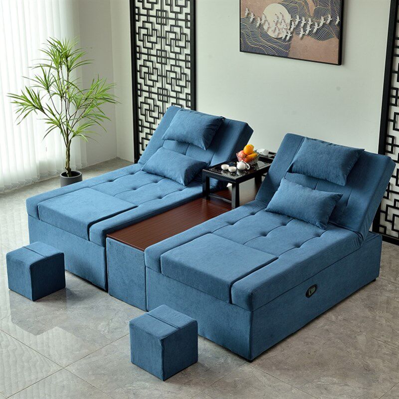 电动泡脚按摩沐足一体床洗浴中心休息床洗脚足疗沙发足浴沙发躺椅