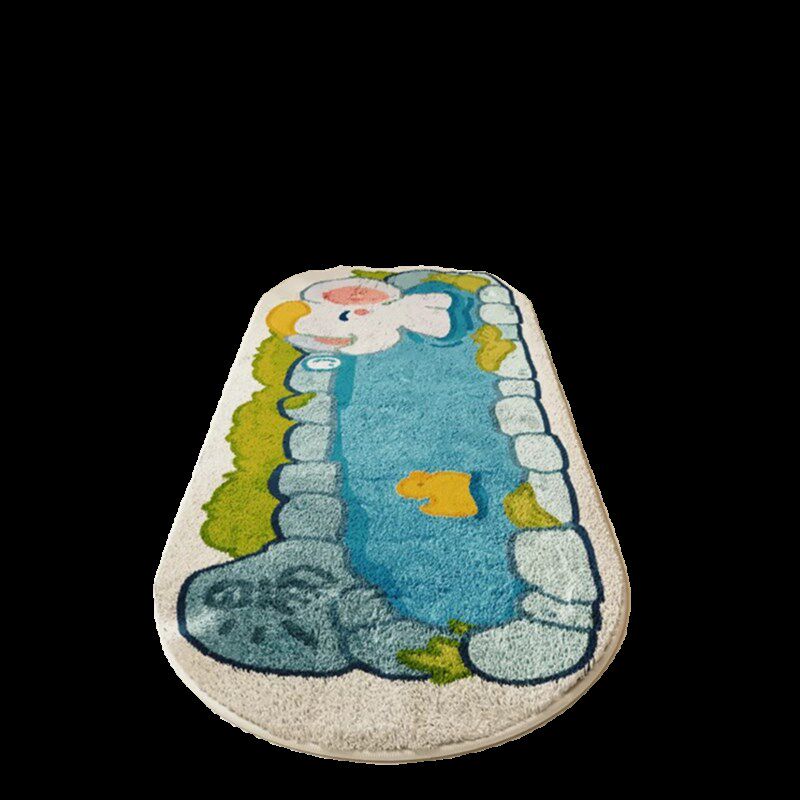 儿童卧室床边毯爱客厅衣帽间飘窗沙发毯茶几冬季毛绒小岛宅猫