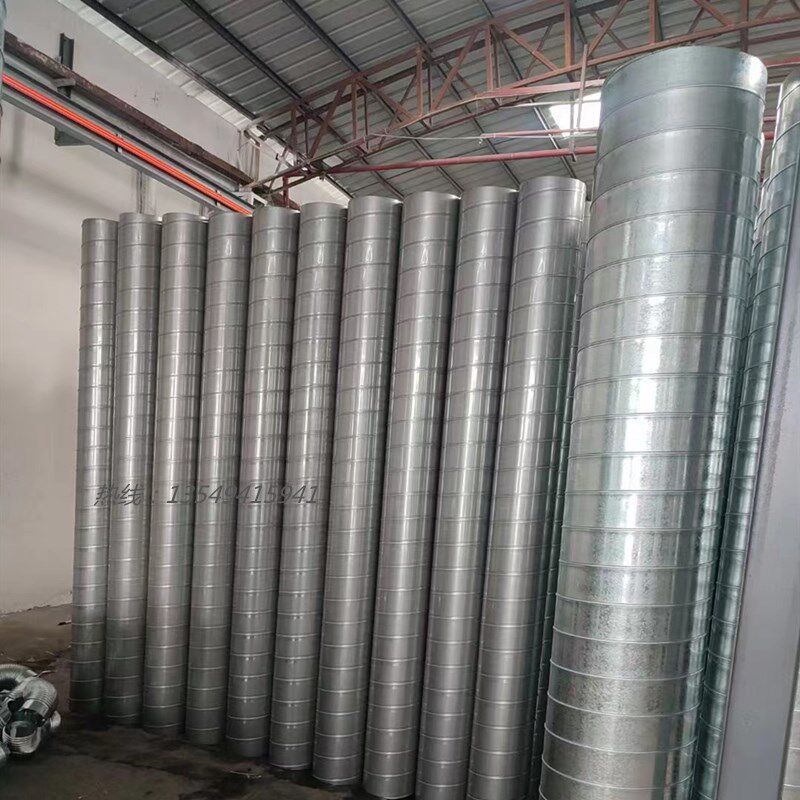 锈钢无缝满焊管螺旋风管2焊接管 镀锌碳钢圆形排烟风管厂