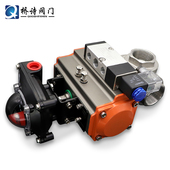 QF气动三通丝口球 T型 L型气动三通丝口球