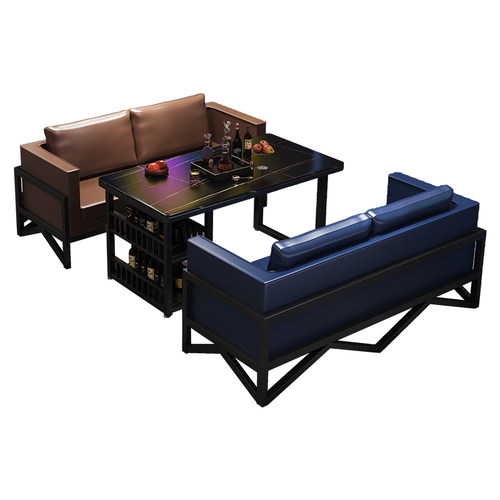 工业风酒吧卡座沙发音乐餐吧吧小酒馆咖啡厅奶茶店桌椅人