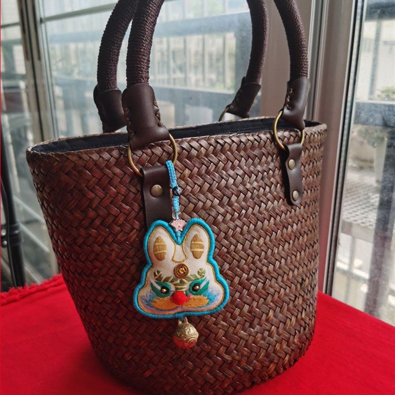 十二生肖刺绣 兔刺绣车挂件di材料包 平安福刺绣di孕期打发时间,居家布艺,缝纫DIY材料套装,淘宝优惠券,粉丝福利购,淘宝优惠卷