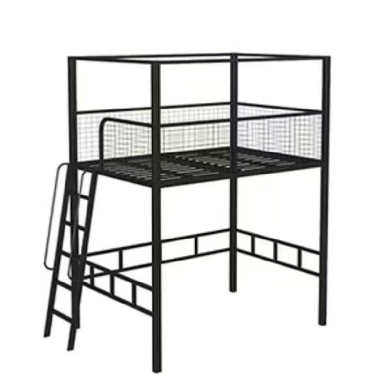 loft阁楼高架床小户型上床下空单上层步梯上床下桌交错儿童高低床