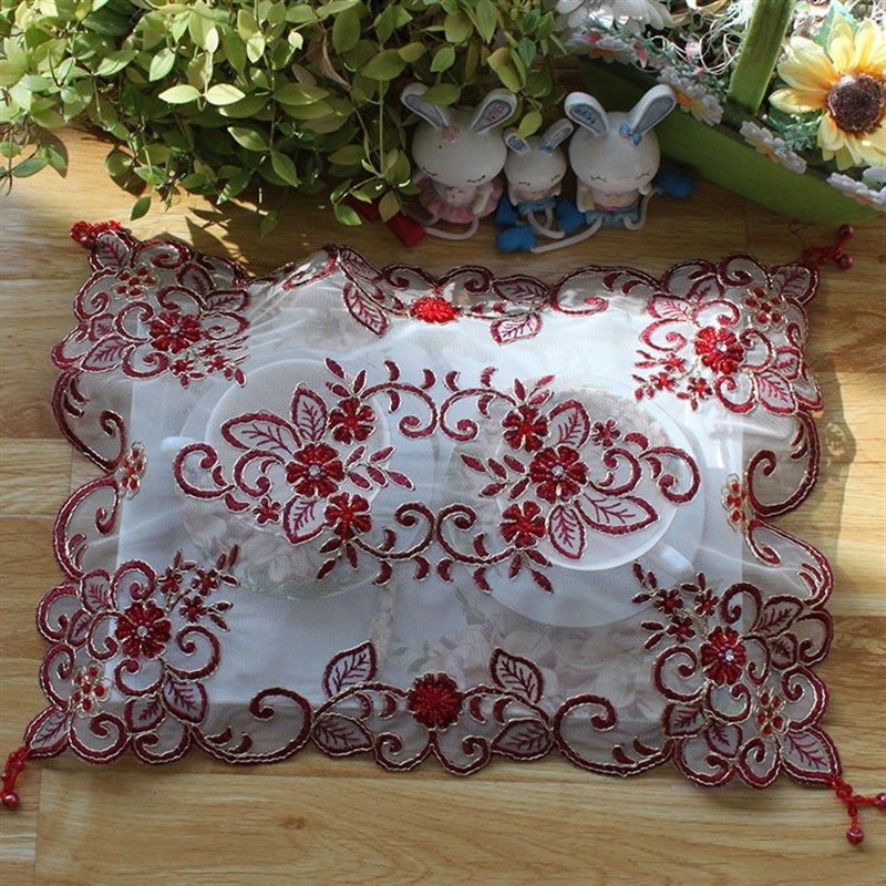 白色欧式现代蕾丝茶具茶盘杯子床头柜茶几多用防尘盖巾家纺小,居家布艺,桌布,淘宝优惠券,粉丝福利购,淘宝优惠卷