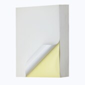 干胶打印纸标签纸光面哑光牛皮纸粘胶打印粘标白色空白纸激光喷墨