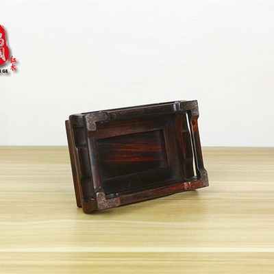 红木工艺品底座 老挝大红酸枝交趾黄檀小壶座 紫砂壶奇石小木座