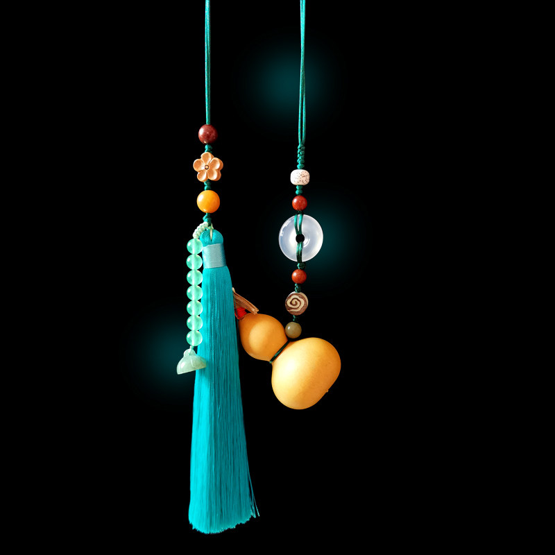 闭口吉祥喜庆平安扣天然小葫芦汽车后视镜挂件夫妻和睦室内床头挂,特色手工艺,葫芦,淘宝优惠券,粉丝福利购,淘宝优惠卷