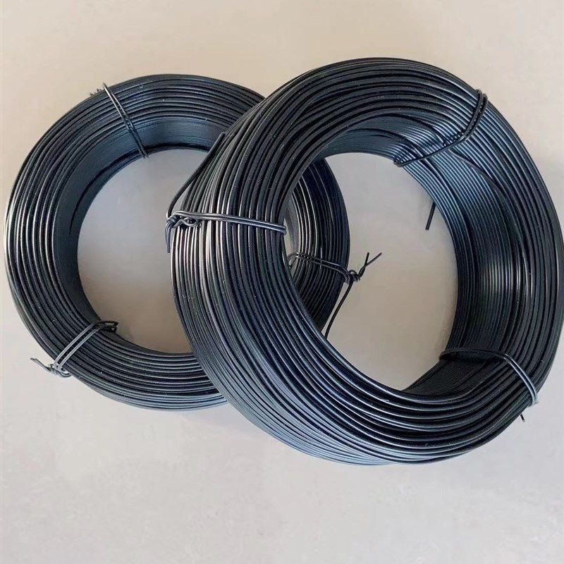 黑色扎带 电线绑绳扎线铁芯捆带扎丝包塑铁丝包胶绑线 黑绑线