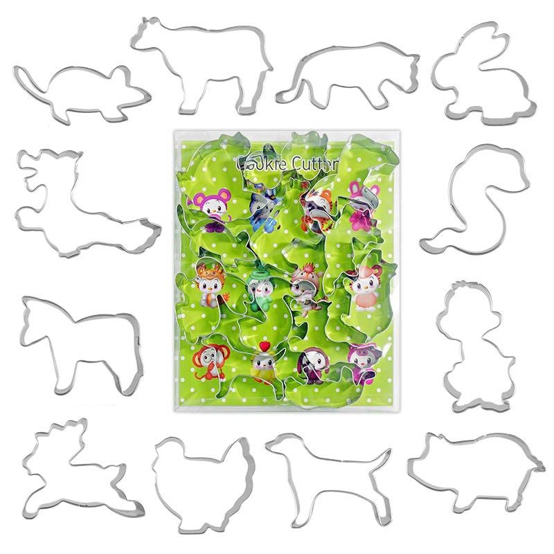 动物饼干模具生肖馒模具切模装儿童蔬果辅食水果切形状