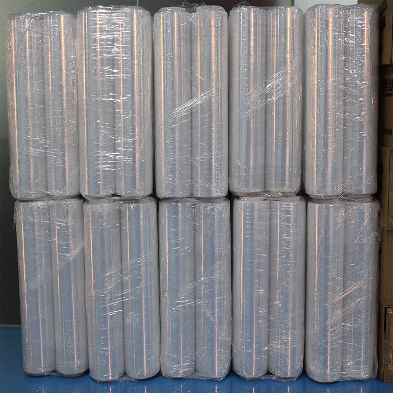 联力E拉伸缠绕膜宽5CM拉伸膜塑料薄膜包装膜工业用胶带卷