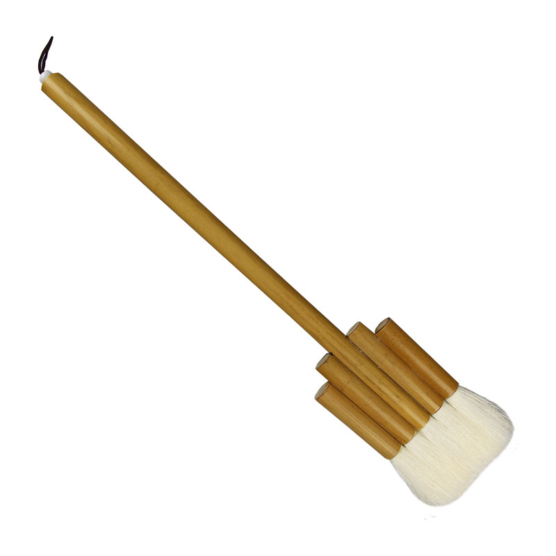 羊毫排笔排刷毛笔竹制绘画国画打底刷背景水彩连笔板刷书画底纹刷