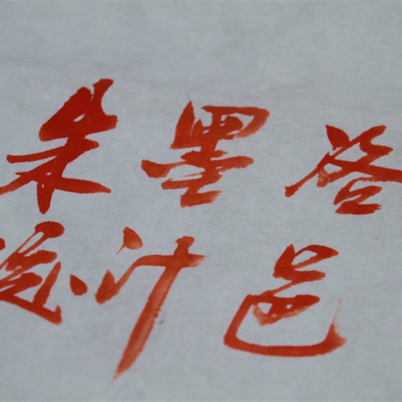 彩色墨汁金大红朱液黝墨黑色抄经小楷批作业传拓片专用不沉淀艳丽