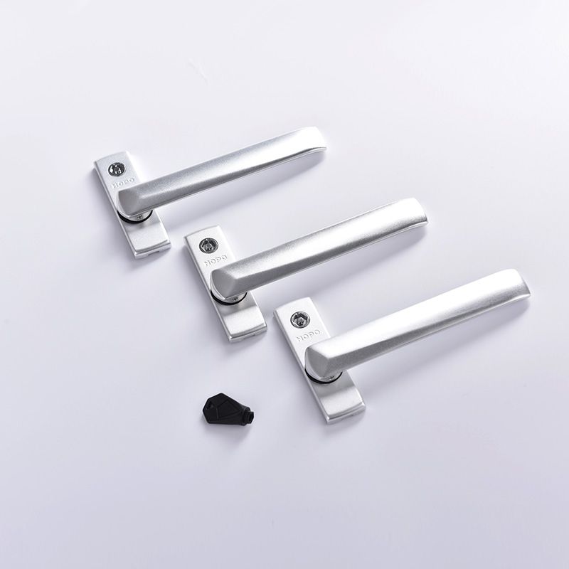 HOPO薄款铝合金窗户把手带儿童安全锁平开窗方轴执手拉手PH175