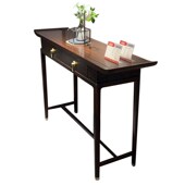 新乌金木玄关桌现代客厅玄关柜门厅入户条案几靠墙端景台