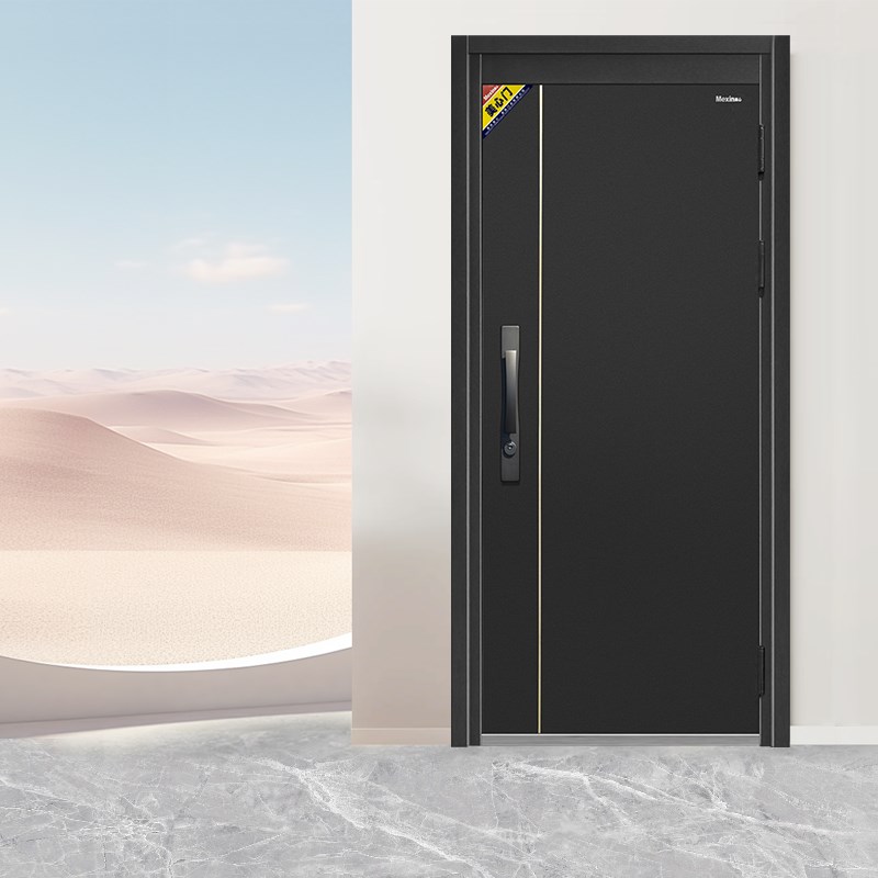 美心防盗门家用级入户门进户门加高门头钢制安全门指纹锁定制门