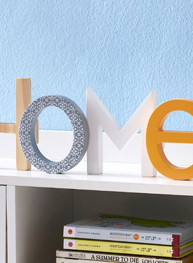 客厅家居饰品字母创意木质儿童房摆设家庭装饰室内装饰品