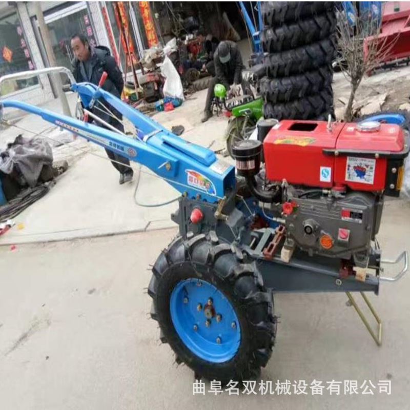 翻地田园管理机马力手扶带动犁地除草机水田专用打田碎土机