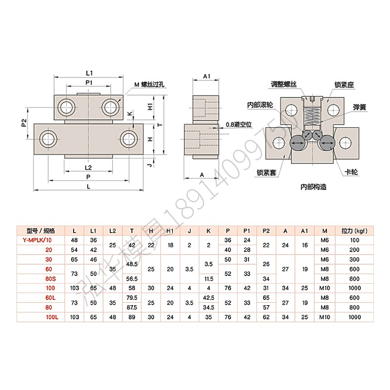 扣机模具拉钩标准MPLK/20/30/60/80s日标锁模扣机械式开闭器尼龙