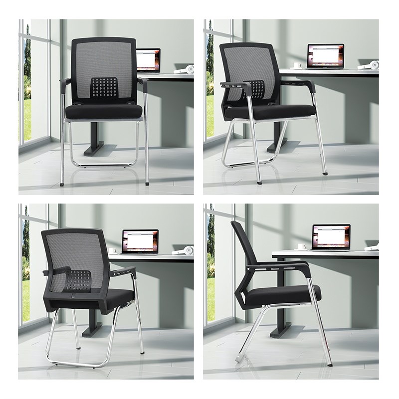 椅子弓形办公椅电脑椅靠背椅员工椅会议室培训宿舍家用麻将椅棋牌