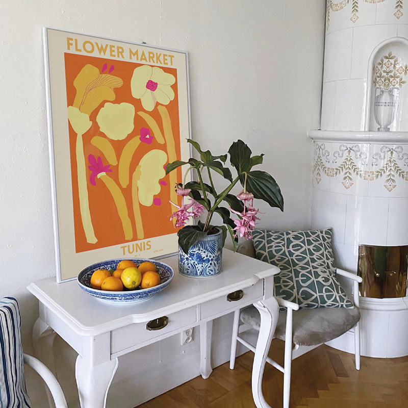 i风卉客厅装饰画趣味民宿挂画个性沙发背景墙画抽象壁画,家居饰品,现代装饰画,淘宝优惠券,粉丝福利购,淘宝优惠卷